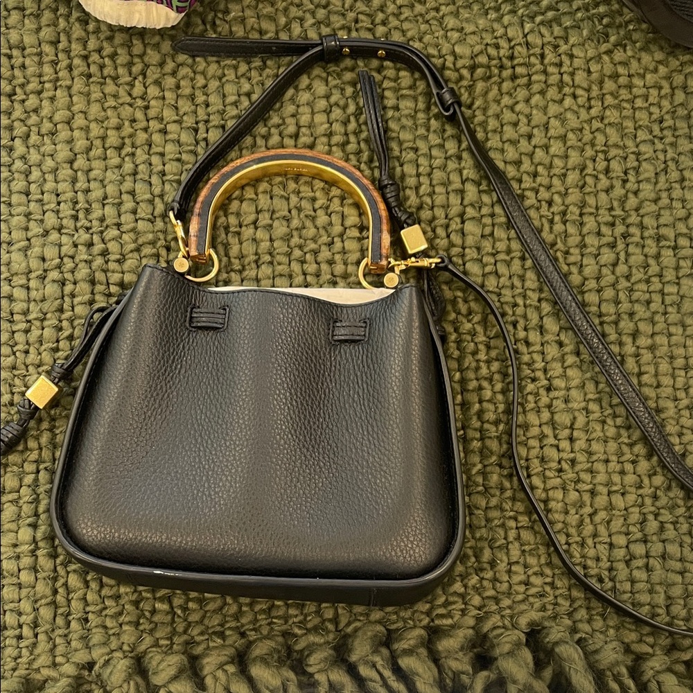 Tory Burch Black Miller Cinch Handbag